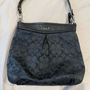 Coach Black Signature Shoulder Bag